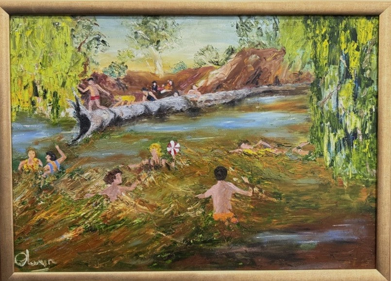 Where we used to swim – THE LOG- in the 1950s
