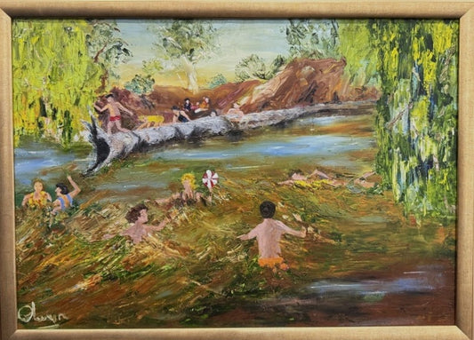 Where we used to swim – THE LOG- in the 1950s